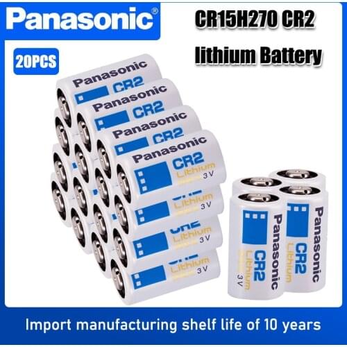 20PC Panasonic CR2 Digital Camera Photographic Device LED Flashlight Battery CR15H270 DLCR2 ELCR2 3V Lithium Battery