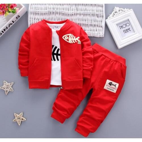 2020 Winter Baby Girls Boys Clothes Set Kids children red/blue/gray minion Coat+T-Shirt +Pants 3PCS Baby Girl Boy clothing Sets