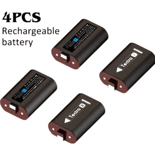 4Pcs 1400mAh Xbox One Li-ion Battery Rechargeable Battery for Xbox Series X S and Xbox One Ones X Wireless Controller Origin