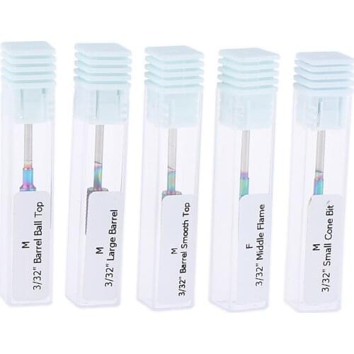 5x Diamond Nail Drill Bits for Electric Manicure Pedicure Cutter Nail Files