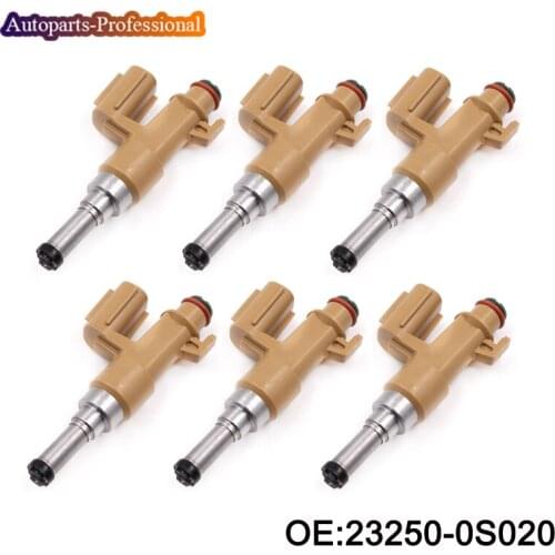 6 PCS 23250-0S020 New Fuel Injectors For Toyota Tundra 5.7L 2008-2012 For LEXUS LX570 23209-0S020 23209-39165 car accessories