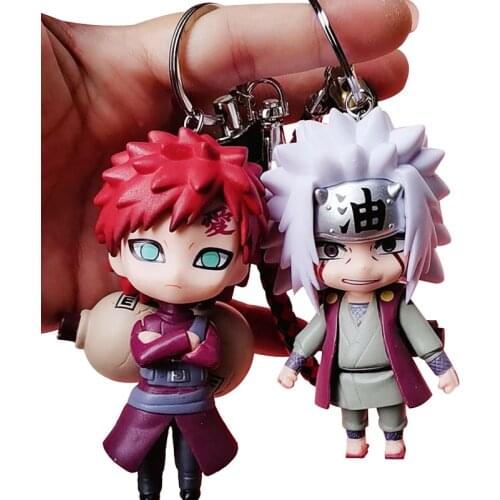 6PCS/SET Acrylic Key Chain Kakashi Gaara Sasuke Akatsuki Members Keychain Itachi Pendants Keyring Cosplay Gift