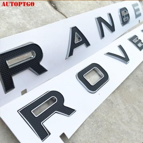 Car Styling Letter Logo Emblem Badge Sticker Decal For Range Rover Sport Evoque Rangerover Front Hood Rear Trunk Tail