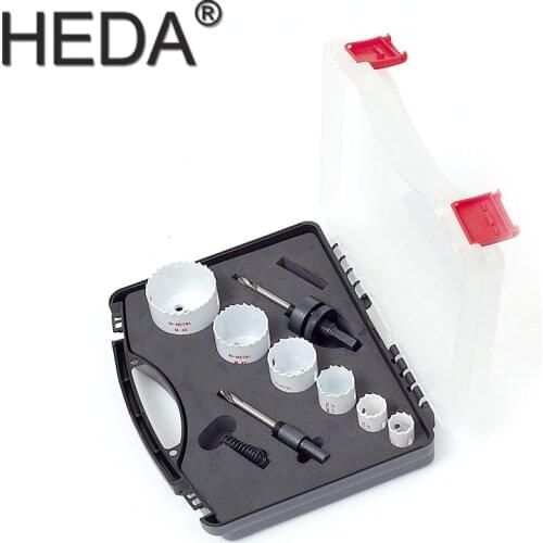 Free Shipping M42 Bi-metal Hole Saw Cutter Woodworking Tools Plastic Plate Thin Iron Stainless Metal Drill Bits Set