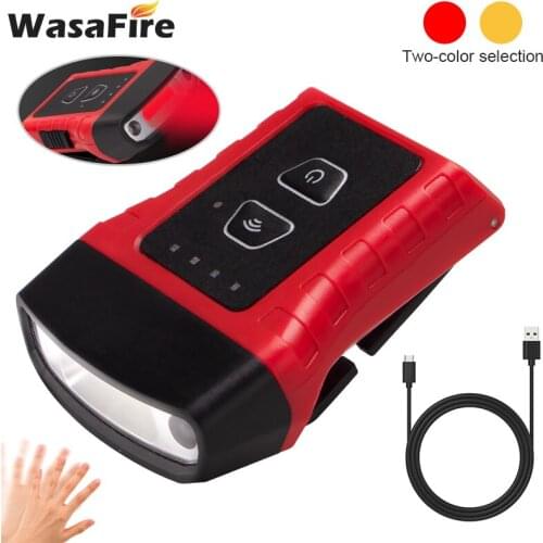 COB LED Cap Light Finger Sensor Hat Headlamp Waterproof Head Cap Light Clip On Light Night Fishing Head Lamp