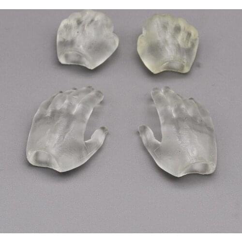 For Fans Collection Iceman Soldier Transparent Soft Rubber Hand Models 2 Pairs Scale 1/6