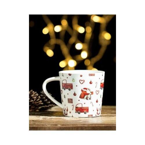 Ceramic Nordic Christmas Mug Household Office Breakfast Milk Coffee Tea Mug Large Capacity Porcelain Cup Gift Drinkware