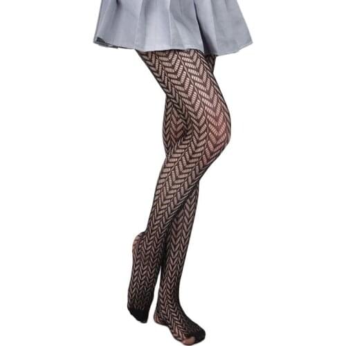 New Fishnet Tights Sexy Women Tights Rose Flower Lace Mesh Tights Hollow Out Pantyhose Stockings Net Stocking Medias De Mujer