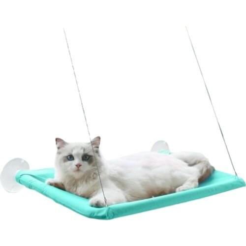 Cats Bed Cat Window Perch Sunbath Seat with Suction Cups Space Saving Resting Hammock for Pets Up to 35g/38Lbs