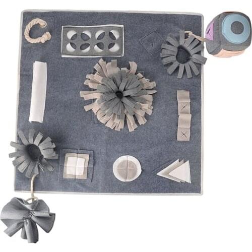 Sniffing Rug Dog Washable & Non-Toxic Training Mat Feeding Mat Snuffle Blanket Intelligence TrainToy for Pet Dogs Cats