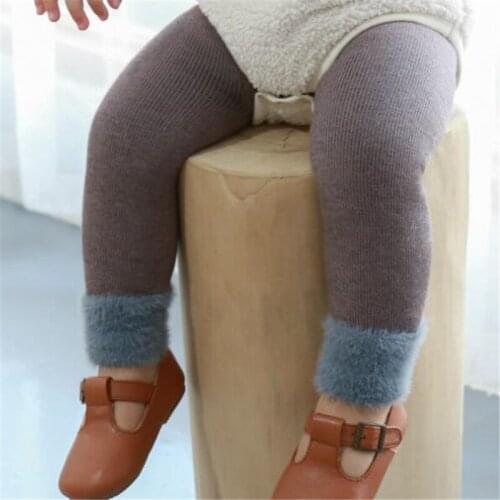 Cotton Toddler Leggings Winter 0-4T Baby Pants Skinny Fashion Thick Warm Boys Girls Leggings Kids Novelty Casual Leggings
