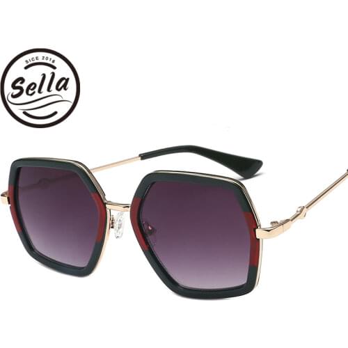 Sella Fashion Kids Sunglasses Cool Baby Oversized Brand Designer Multi-Color Gradient Lens Eyewear Cutie Girls Boys Sun Glasses