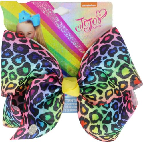 NEW Leopard Bowknot Clip 7inch Hair Bows Hairclip for Women Girls Barrette Children Hairgrips Hair Accessories ODM &OEM