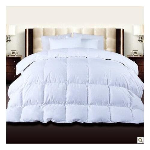 High Quality White 408 GSM Duck Down Quilt Doona Comforter Blanket Queen Or Make Any Size ---Square Grid