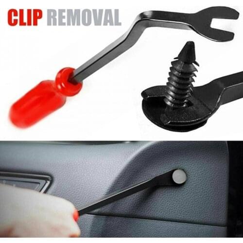Screwdriver Clip Fastener Car Door Panel Nail Puller Interior Trim Panels Tools Interior Accessories Auto Fastener ToolsPlastic