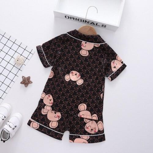 Pajamas for Girls Summer Cotton Short Sleeve and Dot Short Pants PJS Set Big Kids Loungewear