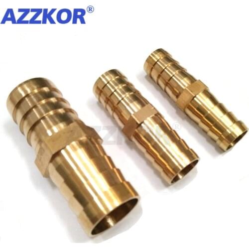 1 PC Pneumatic Brass Straight Joint Fuel Water Air Hose Metal Connector 6-16mm