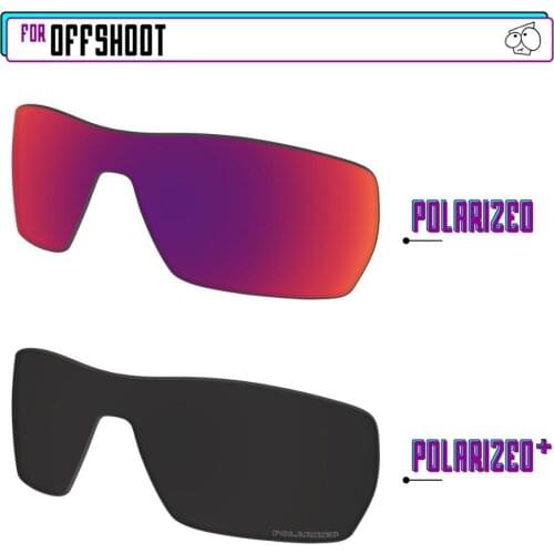 EZReplace Polarized Replacement Lenses for - Oakley Offshoot Sunglasses - BlackPPlus-MidnightP