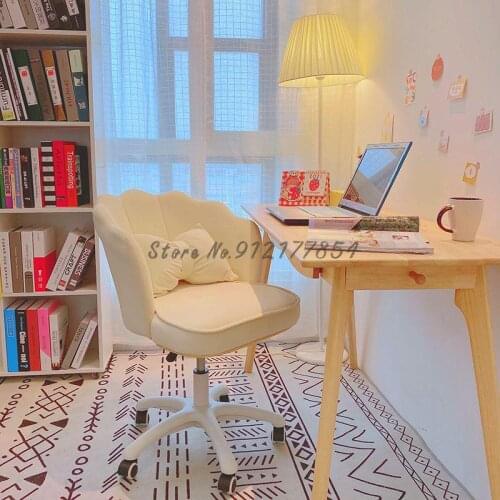 Chair female bedroom swivel chair compact reading chair dormitory net celebrity girl rotating lift chair makeup chair desk chair