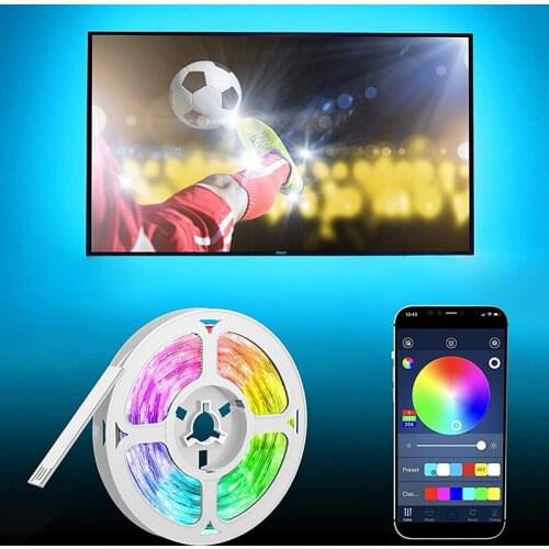 LED Light Strips Bluetooth APP Controller Flexible RGB 5050 Decoration BackLight Lamp Night light Luminous String For Bedroom