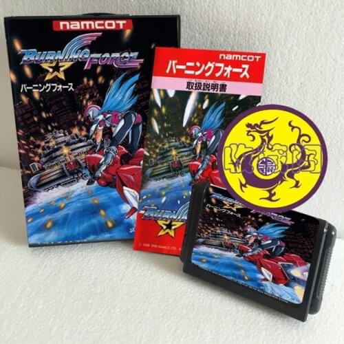 Burning Force With Box And Manual 16bit MD Game Card For Sega Mega Drive For Genesis
