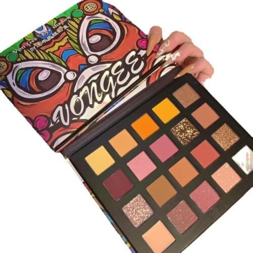 20 Color Eye Shadow Waterproof Long Lasting Natural Smooth Palette Pearly Matte Earth Color Eye Shadow Cosmetics TSLM1