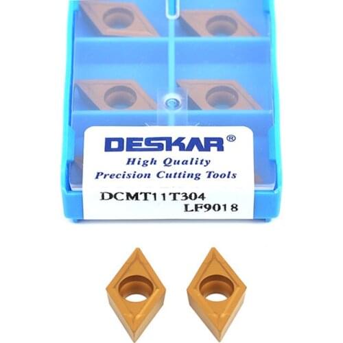 DCMT11T304 LF9018 DCMT11T308 LF9018 Carbide Cutting Blades CNC Lathe Turning Insert Internal Turning Tools, For Processing Steel
