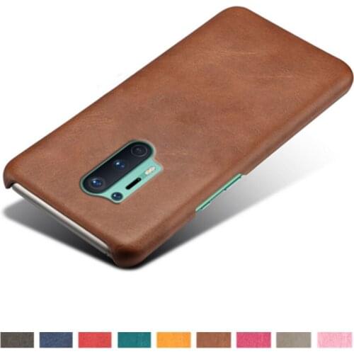 Vegan PU Leather Cover On The For OnePlus 8 Pro Funda Wearable Slim Coque For One Plus 8pro 1+8 Pro 6.78" 2020 Phone Case Shell