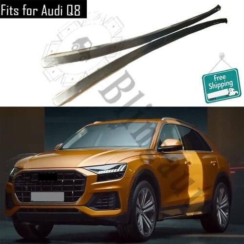 2Pcs left right Aluminium roof luggage baggage rack rail bar fits for A-u-d-i all new Q8 2019 2020