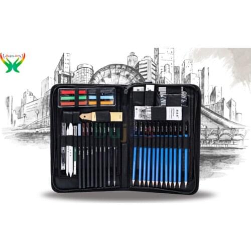 48 pc/set Sketch set carbon pen drawing tool beginner art drawing pencil set Graphite pencil carbon drawing pencil art supplies