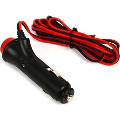 Adapter Cigarette-Lighter Socket Plug Cable Car Motorcycle With Switch Cable Circuit protection