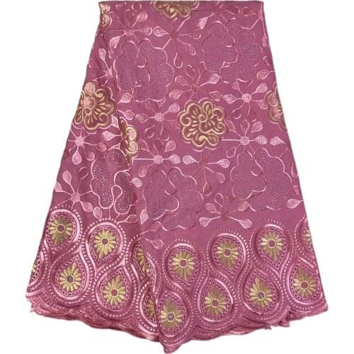 African Cotton Lace Fabric Bride Nigerian Swiss Voile Lace In Switzerland Embroidery Dubai Lace For Dress Sewing PL4689