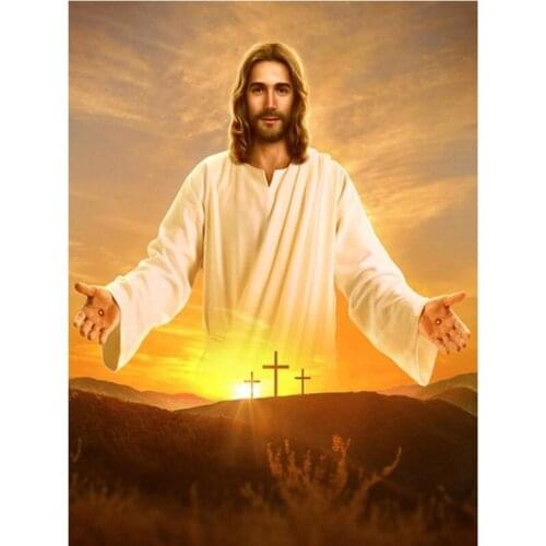 5D DIY Diamond Painting Christ Jesus Full Square Diamond Embroidery Portrait Mosaic Art Handmade Gift Decor for Home