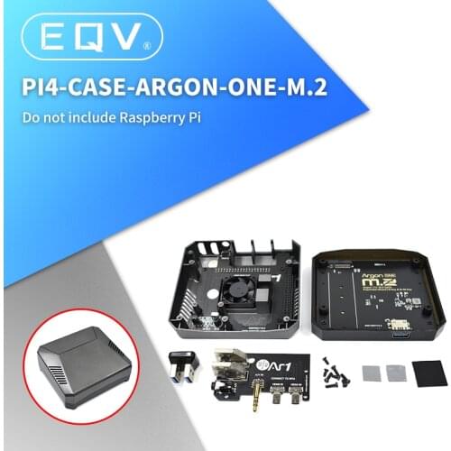 Raspberry Pi 4B Argon One M.2 SSD Aluminum Case, With M.2 SSD Expansion Slot