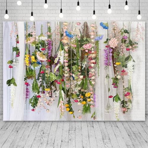 Avezano Photography Backdrop Spring Flowers Wedding Anniversary Bridal Shower Backgrounds Photo Studio Photocall Photozone Decor