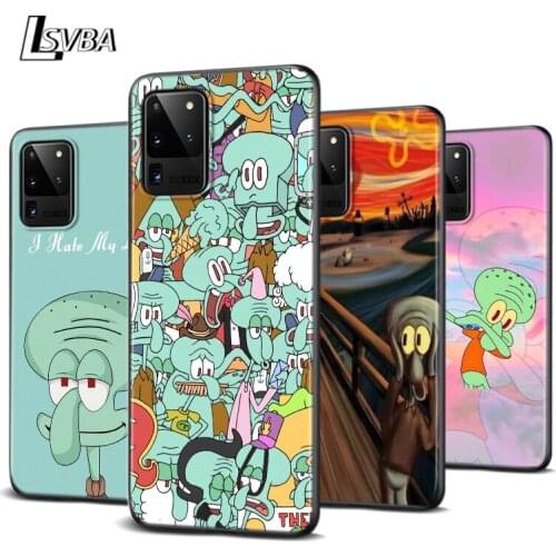 Cartoon Squidward Tentacles For Samsung Galaxy M31 M10 M10S M20 M21 M30 M40 M60S Note 20 10 9 8 S6 Plus Ultra Lite Phone Case