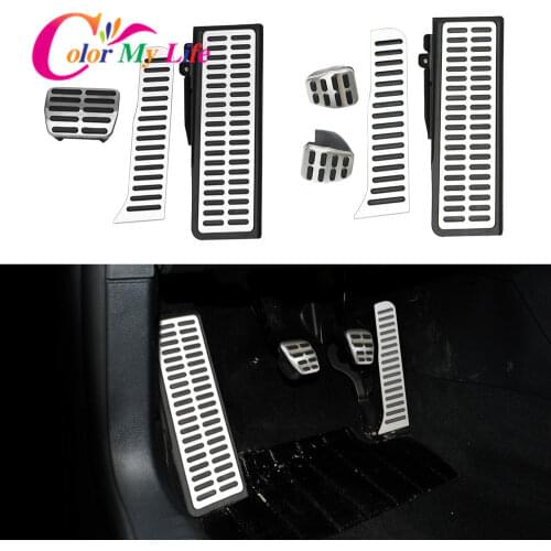 Color My Life Car Gas Brake Rest Pedal for Volkswagen Vw Golf 5 6 MK5 MK6 Jetta MK5 Scirocco TIGUAN Toureg for Skoda Octavia