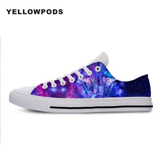 New Canvas Men Casual Shoes Newest Wolf 3D Print Animal Cool Funny Men Casual Male Fashion High-top Off White Shoes Man