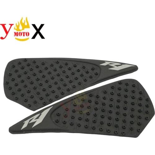 Motorcycle Anti Slip Rubber 3M Fuel Gas Stickers Knee Grips 3D Tank Side Decals Traction Pad For Yamaha R1 YZF1000 2004-2006 05