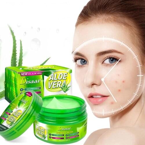 Natural Aloe Vera Gel Facial Cream Smooth Skin Moisturizing Whitening Day Cream For Face Anti Wrinkle Anti Aging Face Skin Care