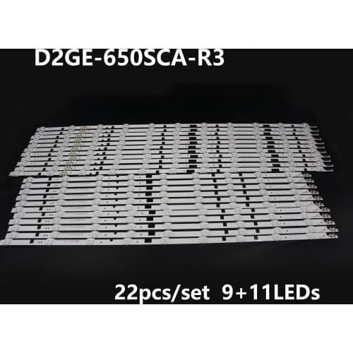 Original 22pcs/set LED Backlight Strip For Samsung 65" TV 2013SVS65F UA65F6400 HF650CSAV1V UN65F6350 UE65F6470 UA65F6400 LH65MDC