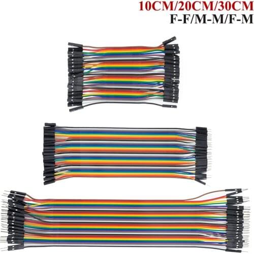 Dupont Line 10cm/20CM/30CM Male to Male+Female to Male + Female to Female Jumper Wire Dupont Cable for arduino DIY KIT