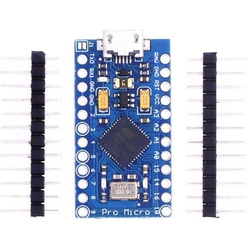 Pro Micro ATmega32U4 5V 16MHz mini for Leonardo Replace ATmega328-MU With 2 Row Pin Header ATmega32U4 Pro Micro 5V/16MHz