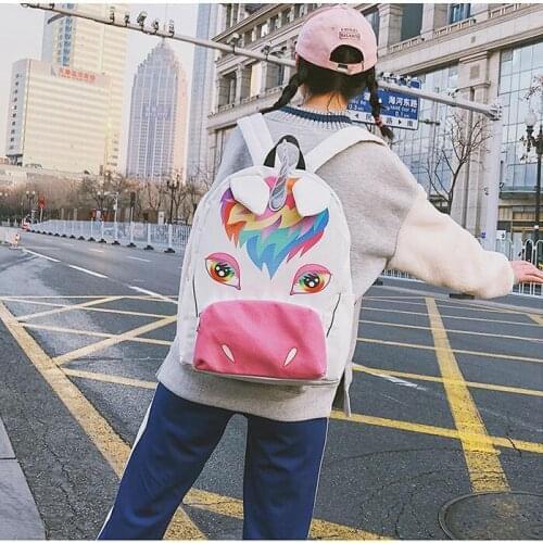 2021 Laser Unicorn Both Shoulders Package School Women Children Schoolbag Back Pack Leisure Ladies Knapsack Laptop Travel Bags