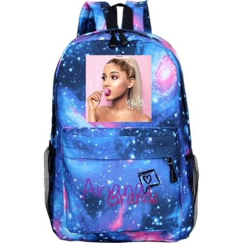 Ariana Grande School Bags for Teenage Girls Thank U Next Backpack Galaxy Travel Back Pack Mochila Feminina Kids 16inch Backpack