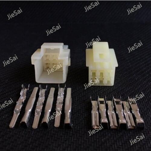 Sumitomo 6 Pin 6090-1218 6090-1149 Male And Female Electrical Motorcycle Cable Harness Connector With Terminals