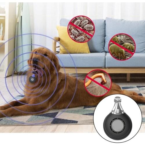 Ultrasonic Pest Repeller for Pets, USB Rechargeable Mosquito Repellent Fleas, Ticks, Louse Defender for Small Large Dogs Cats