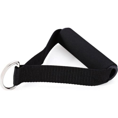 Yoga Pilates Pull Rope Nylon Bands Foam Handle Gym Puller Resistance Exercise