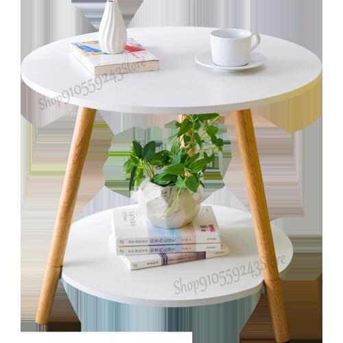 Coffee Table Simple Modern Mini Round Table Living Room Side Table Sofa Side Cabinet Corner Table Bedside Table Creative Small C