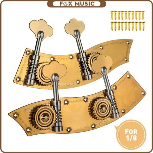 1/8 Upright Bass Dual Tuner Machine Bass Pegs 1/8 Double Bass Tuning Pegs Head Winder Pegs SET